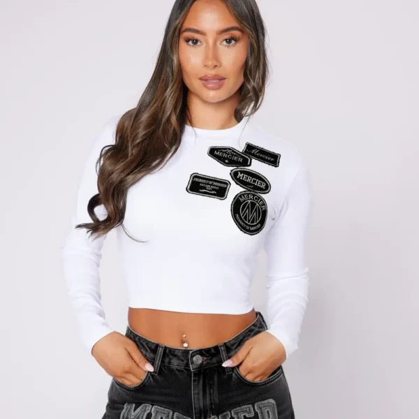 Women's Denim OG Badge LS Top