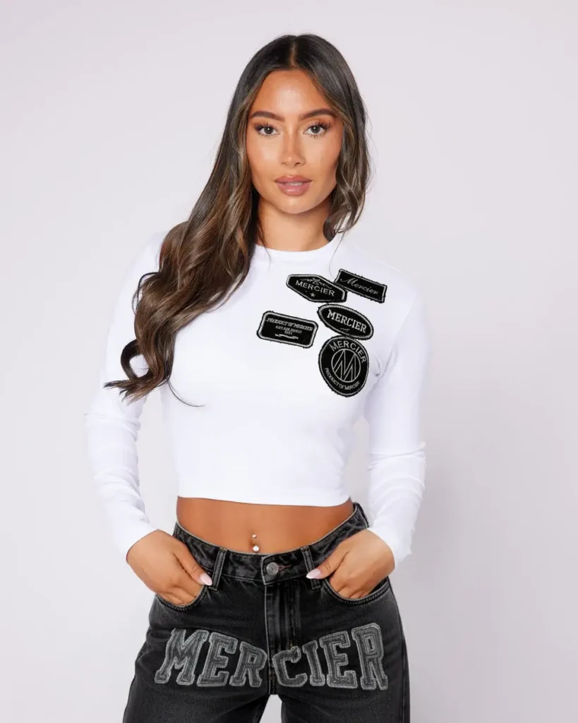 Women's Denim OG Badge LS Top