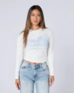 Womens Long Sleeve Fantasy T shirt White (1)