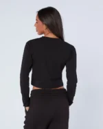 Womens Player LS Tee Black (2)