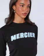 Womens Player LS Tee Black (3)