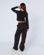 Womens Player LS Tee Black (4)