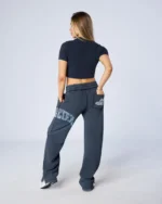 Womens Shatter Baby Tee Washed Black (4)