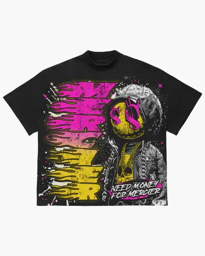 Need Money relaxed Tshirt Vintage Black PRE ORDER (1)