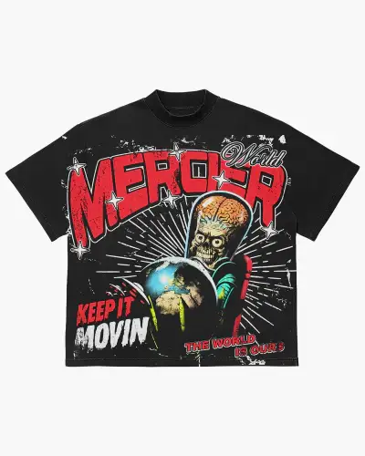 World Is Ours relaxed Tshirt Vintage Black PRE ORDER