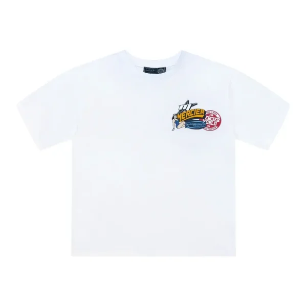Pin Up Badge Tshirt White
