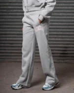 Womens Studded Zip Tracksuit Grey (1)